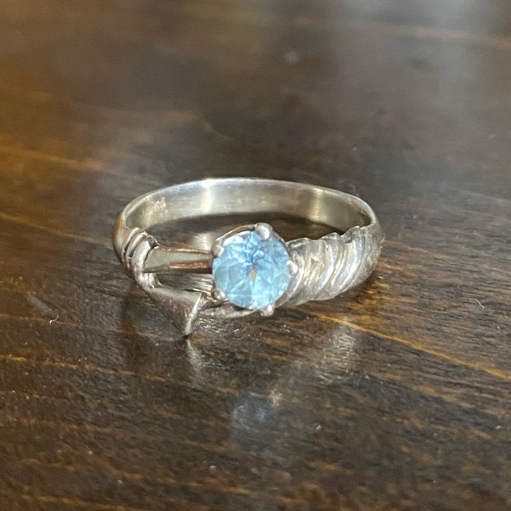 Sterling silver ring.